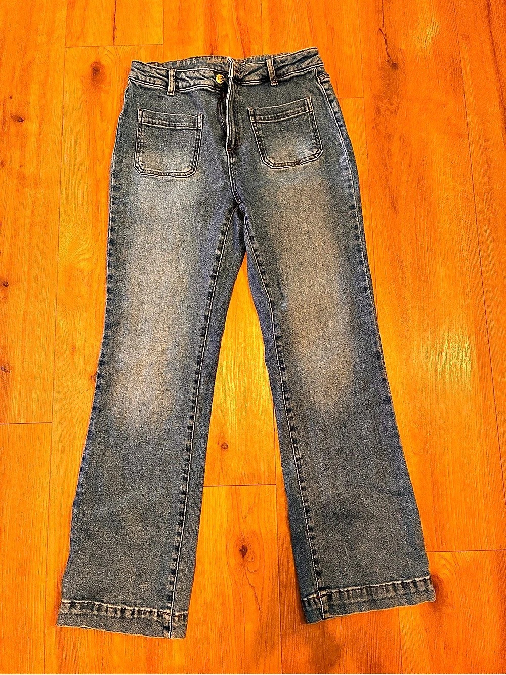 Michael Kors Mid-Rise Flared Jeans Women's Bootcut Jeans in Blue size 8